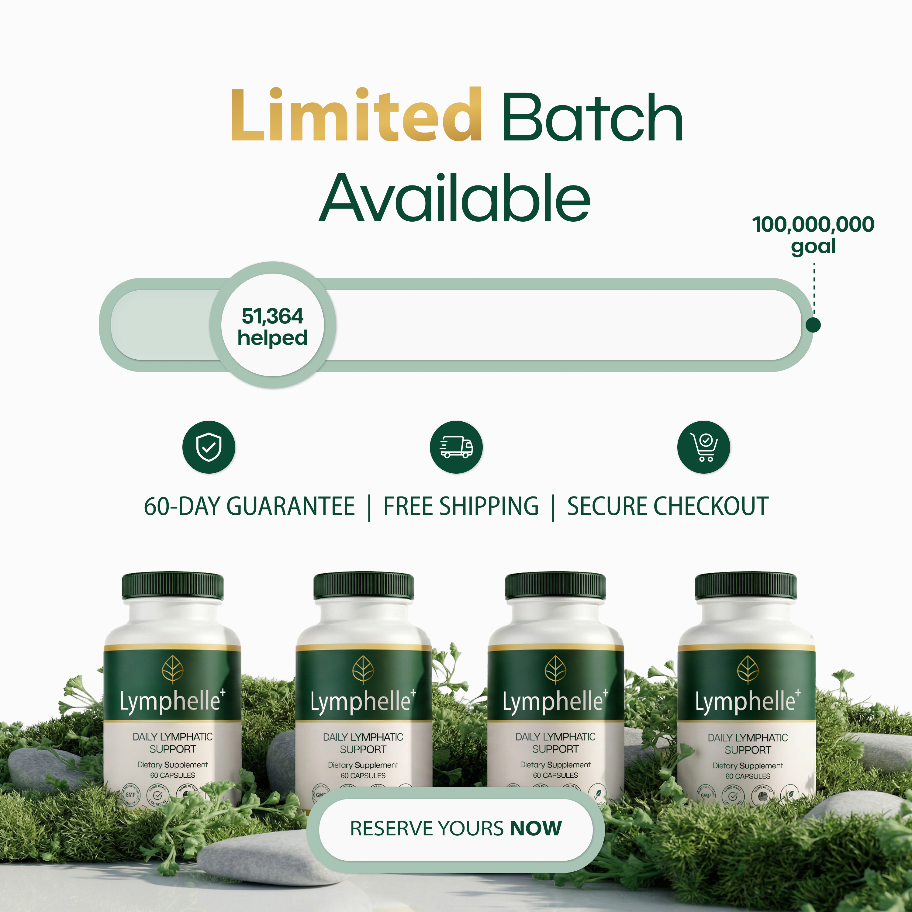 New Maximum Potency Formula - Lymphatic Drainage Capsules by Lymphelle™