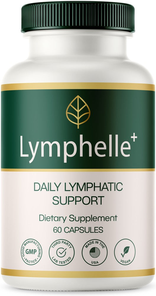 Bottle of Lymphelle+ Daily Lymphatic Support, 60 capsules